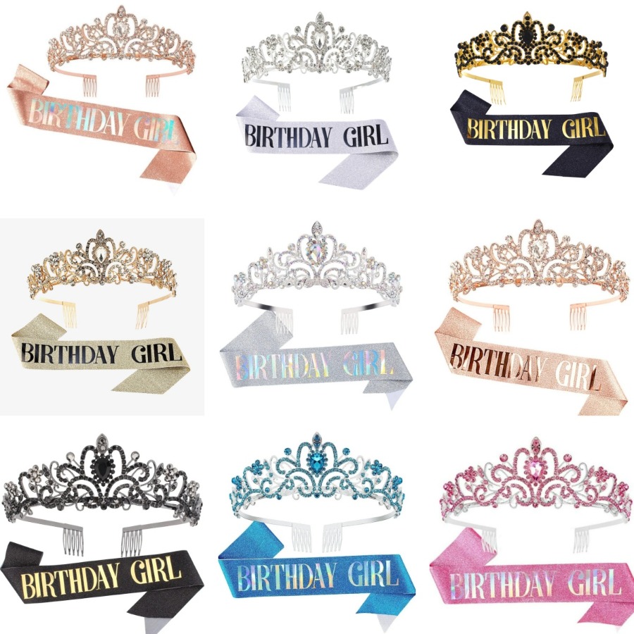 2Pcs Set Rhinestone Crystal Cr - Birthday Sash Glitter incelemesi ve fiyatı