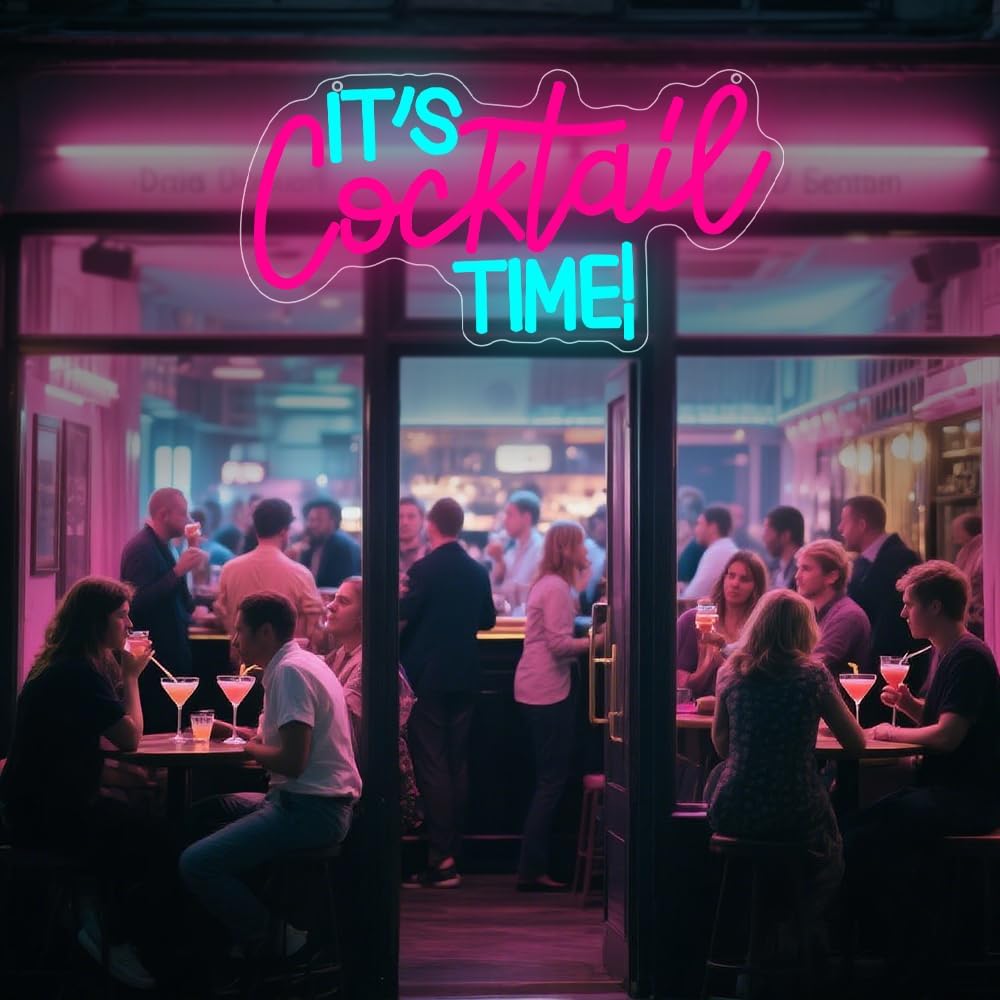 Cocktails Neon Sign USB Powere - Neon Sign Party incelemesi ve fiyatı