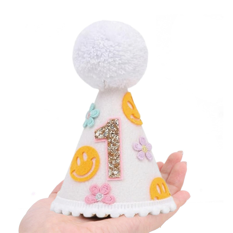 Flower Cone Hat 1st Birthday H - Party Hat Cone incelemesi ve fiyatı