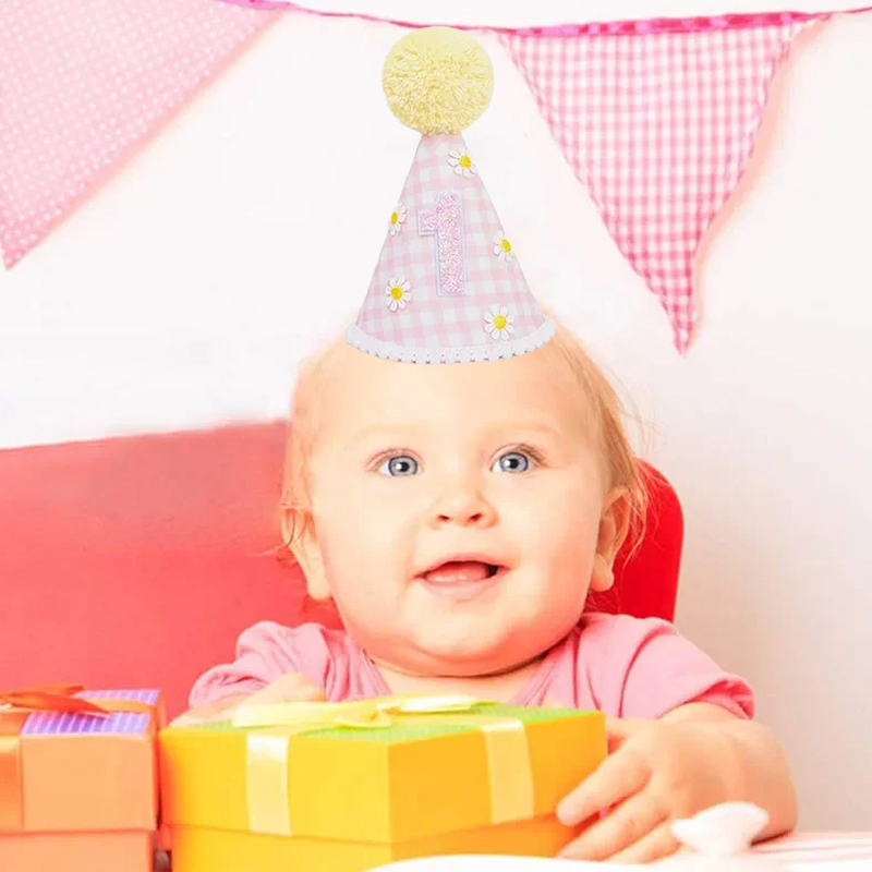Flower Cone Hat 1st Birthday H - Party Hat Cone incelemesi ve fiyatı
