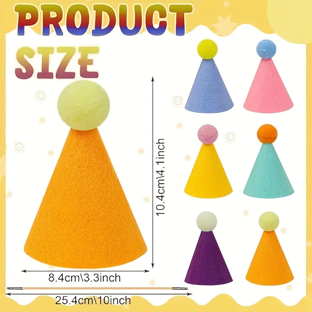 6 pcs Mini Party Hats: Lightwe - Party Hat Cone incelemesi ve fiyatı