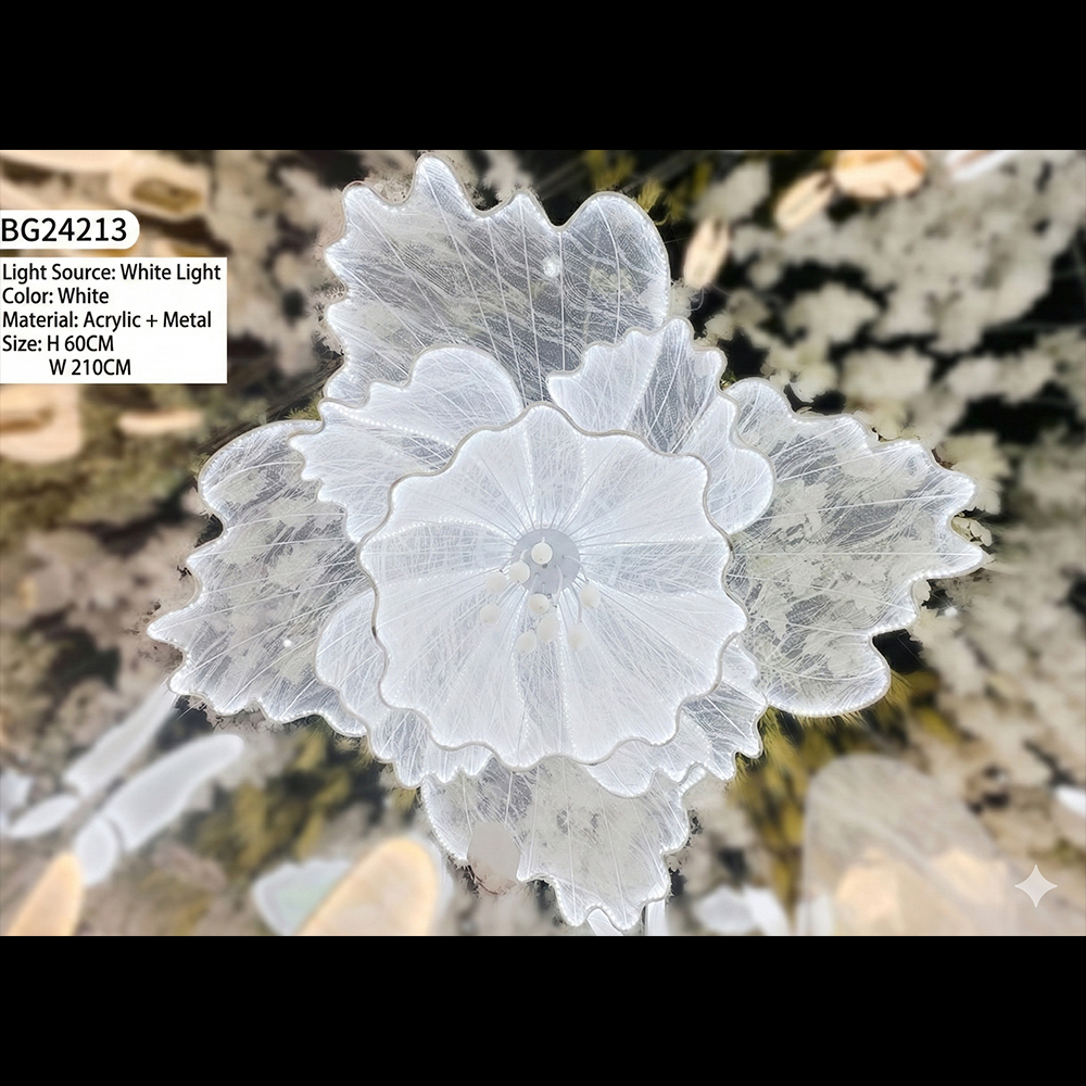 LED Giant White Flower Backdro - Event & Party Supply incelemesi ve fiyatı