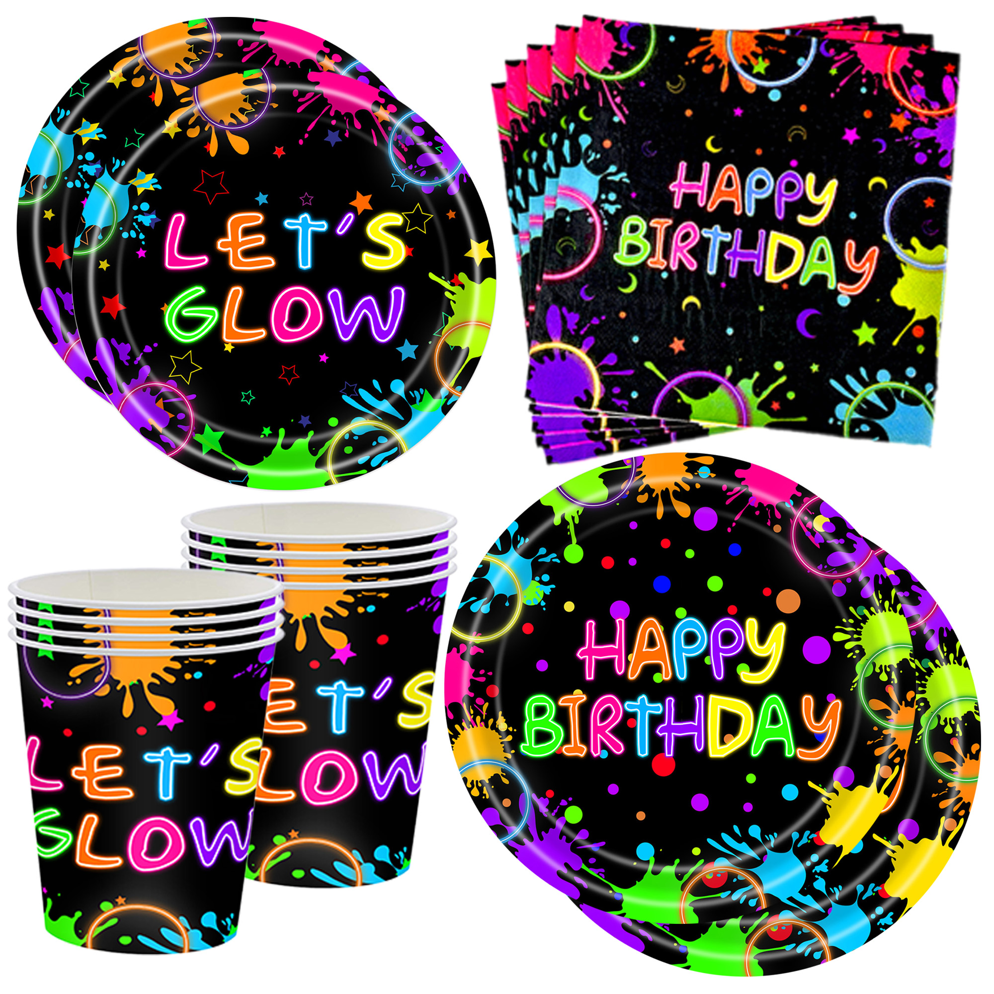 Neon Party Supplies Let Glow P - Let'S Party Event Supply incelemesi ve fiyatı