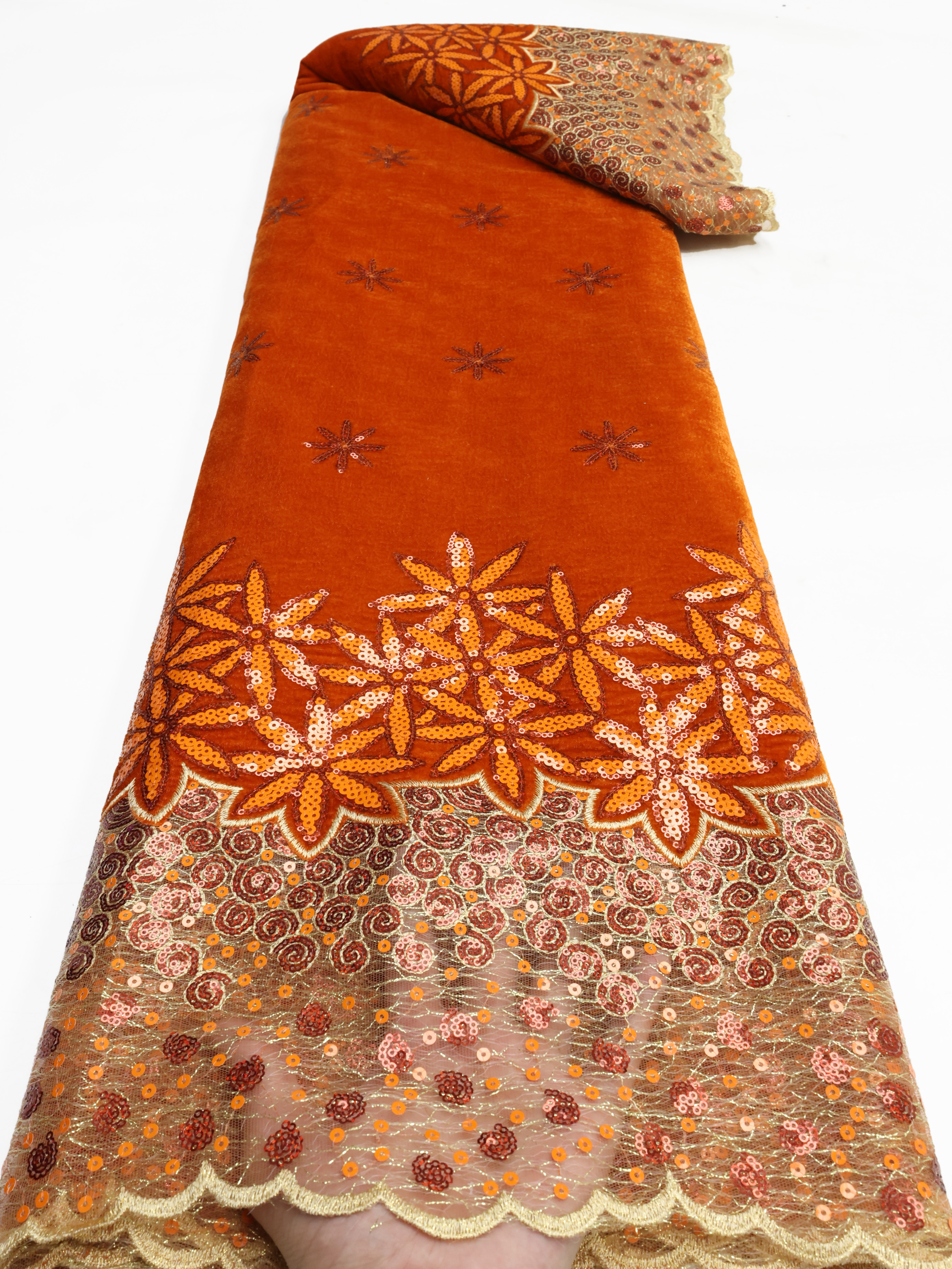 African velvet Lace Fabric Lat - Glitter Tablecloth incelemesi ve fiyatı