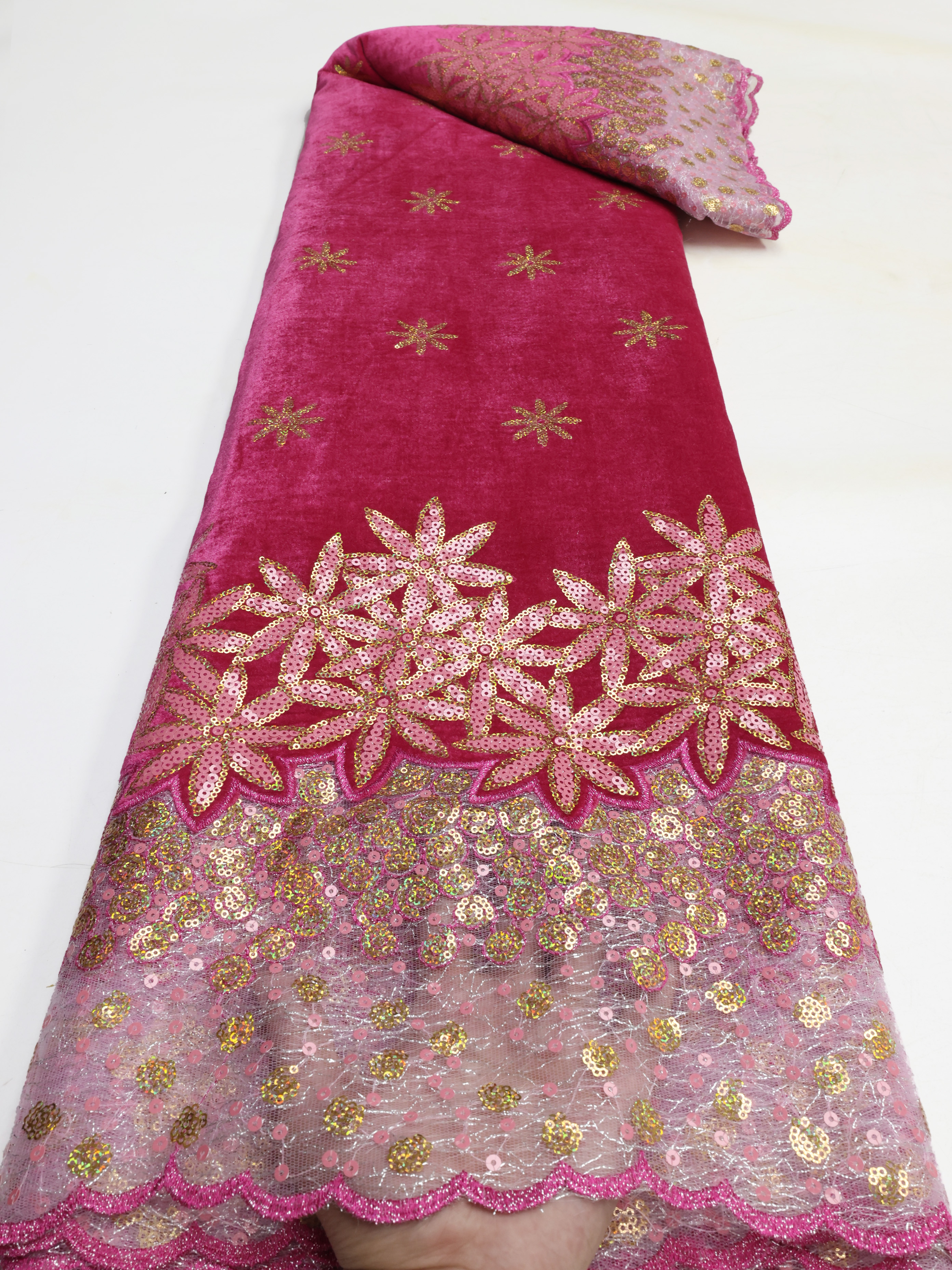 African velvet Lace Fabric Lat - Glitter Tablecloth incelemesi ve fiyatı
