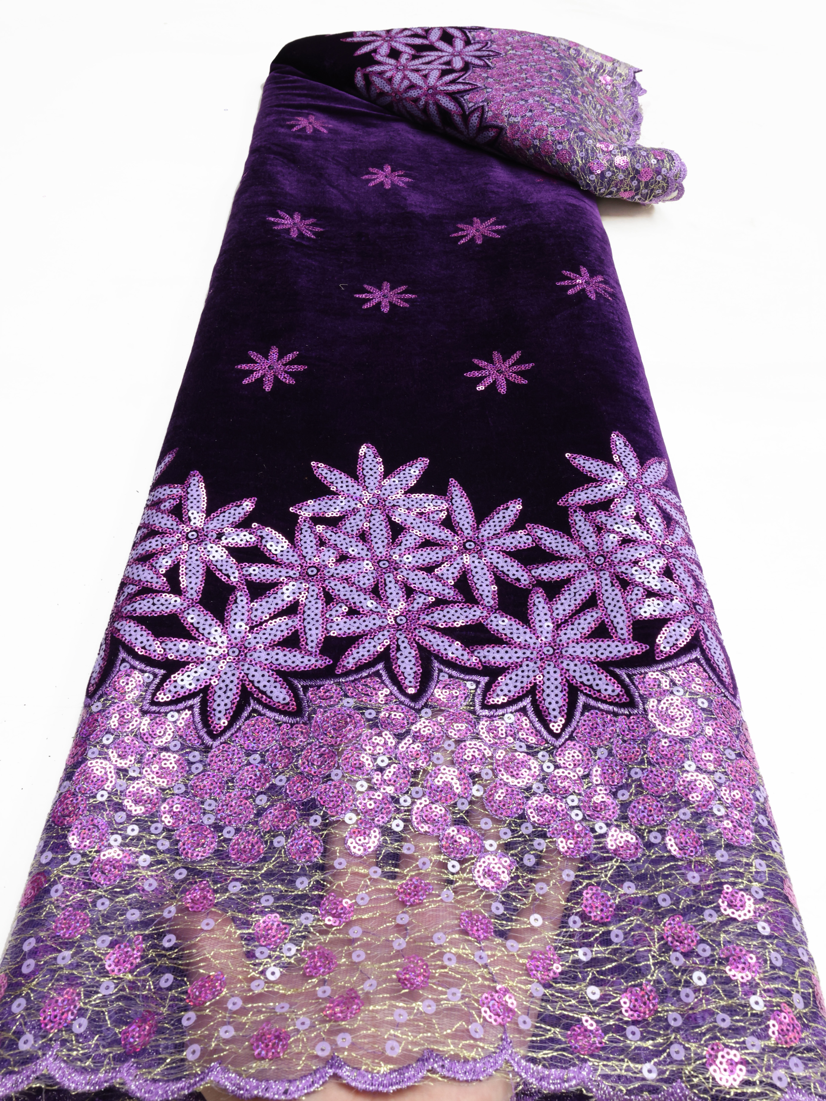 African velvet Lace Fabric Lat - Glitter Tablecloth incelemesi ve fiyatı