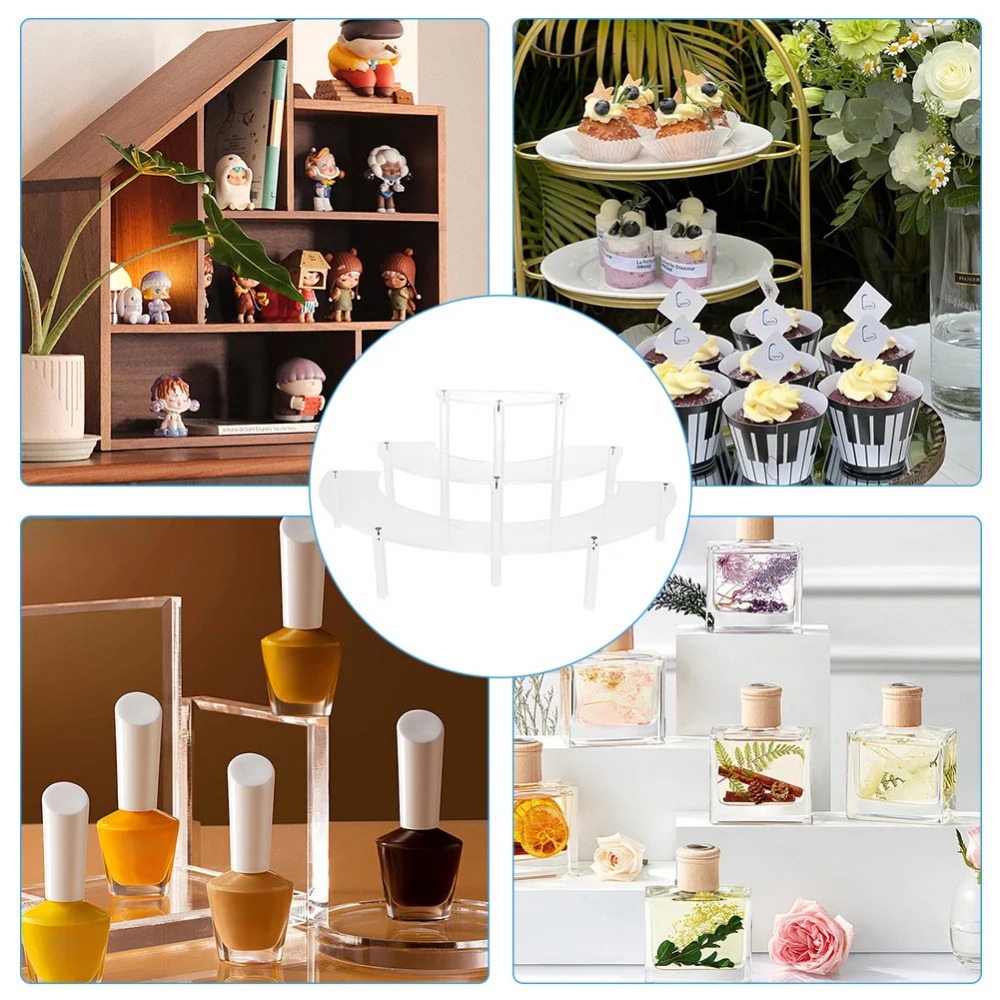 1/2pack Acrylic Display Riser  - Cupcake Stand Tier incelemesi ve fiyatı