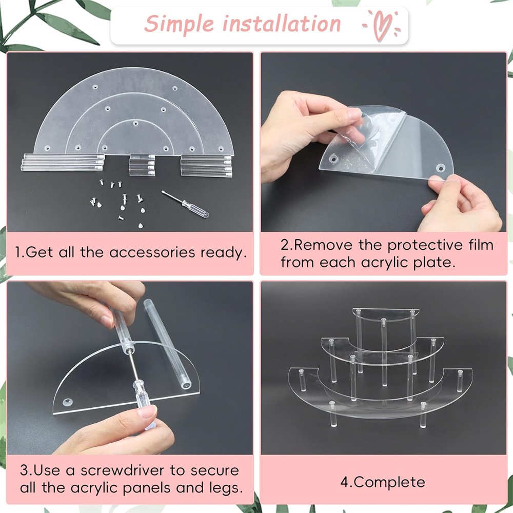 1/2pack Acrylic Display Riser  - Cupcake Stand Tier incelemesi ve fiyatı