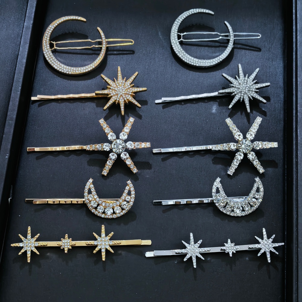 3/4 pcs set Crystal Star Hairp - Event Suppliers incelemesi ve fiyatı