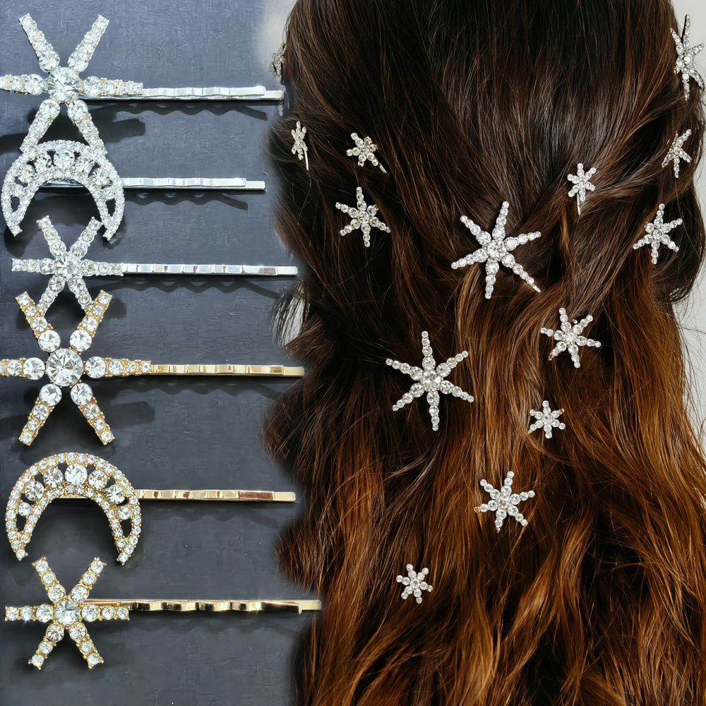 3/4 pcs set Crystal Star Hairp - Event Suppliers incelemesi ve fiyatı