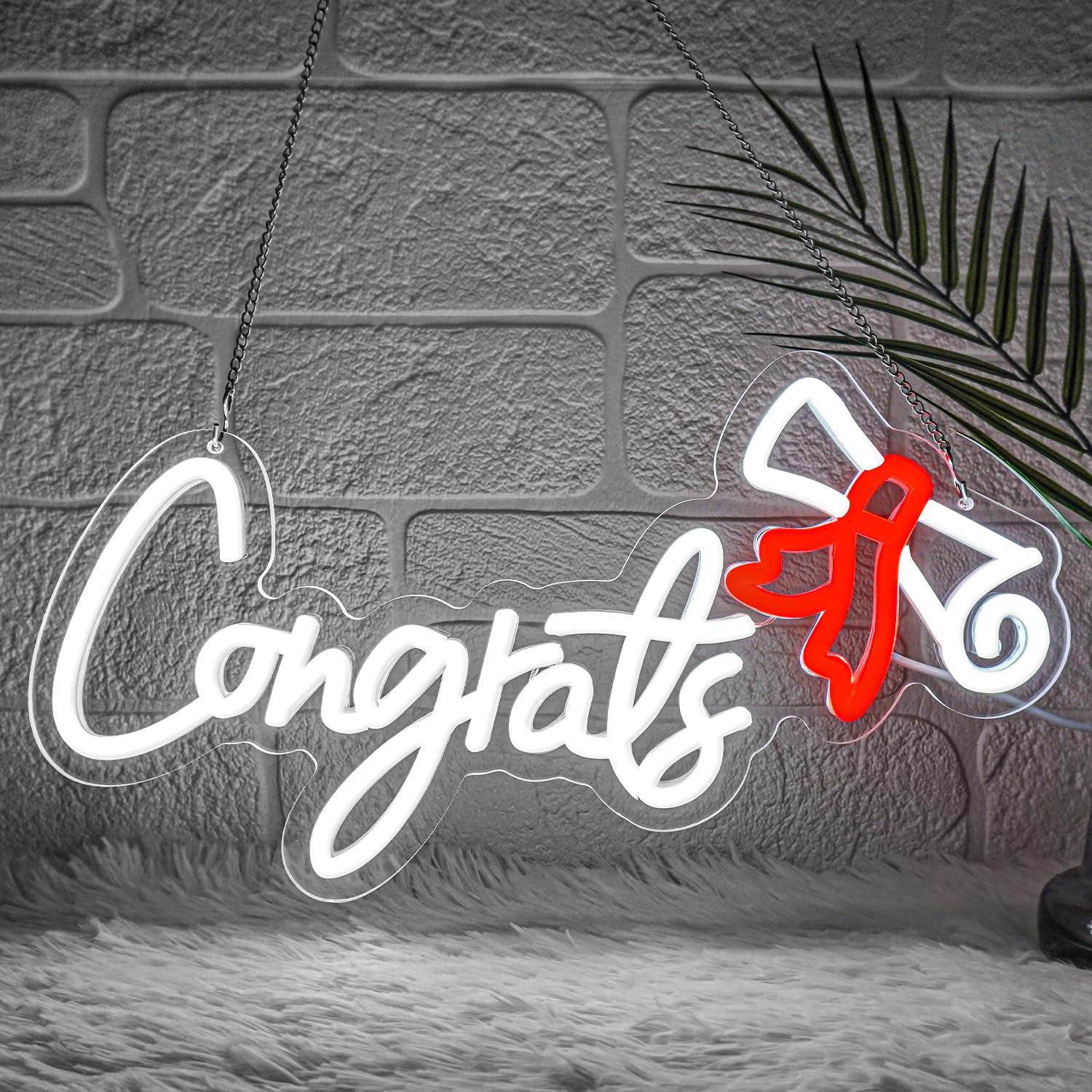 Congrats Graduation Neon Sign  - Neon Sign Party incelemesi ve fiyatı