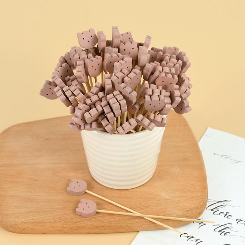 50/100pcs Cute Bear Heart Bead - Centerpiece Stick incelemesi ve fiyatı