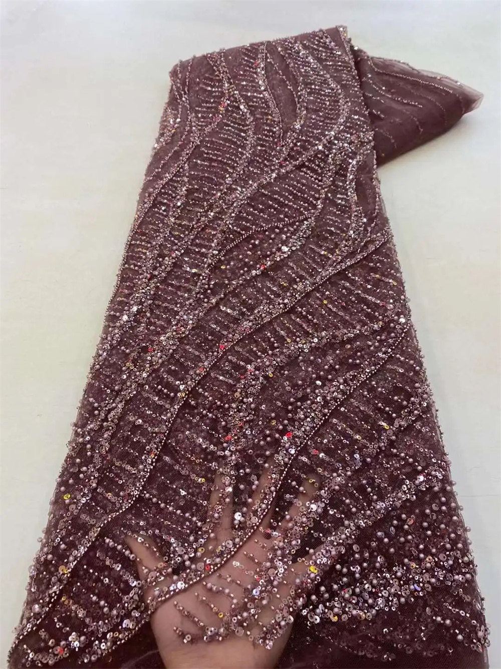 Wholesale 2025 African Sequins - Glitter Tablecloth incelemesi ve fiyatı