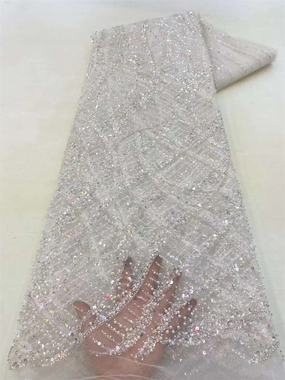 Wholesale 2025 African Sequins - Glitter Tablecloth incelemesi ve fiyatı