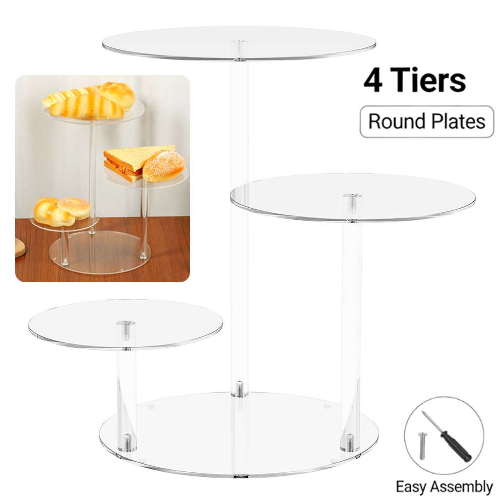 4 Tier Cake Stand Acrylic Tran - Cupcake Stand Tier incelemesi ve fiyatı