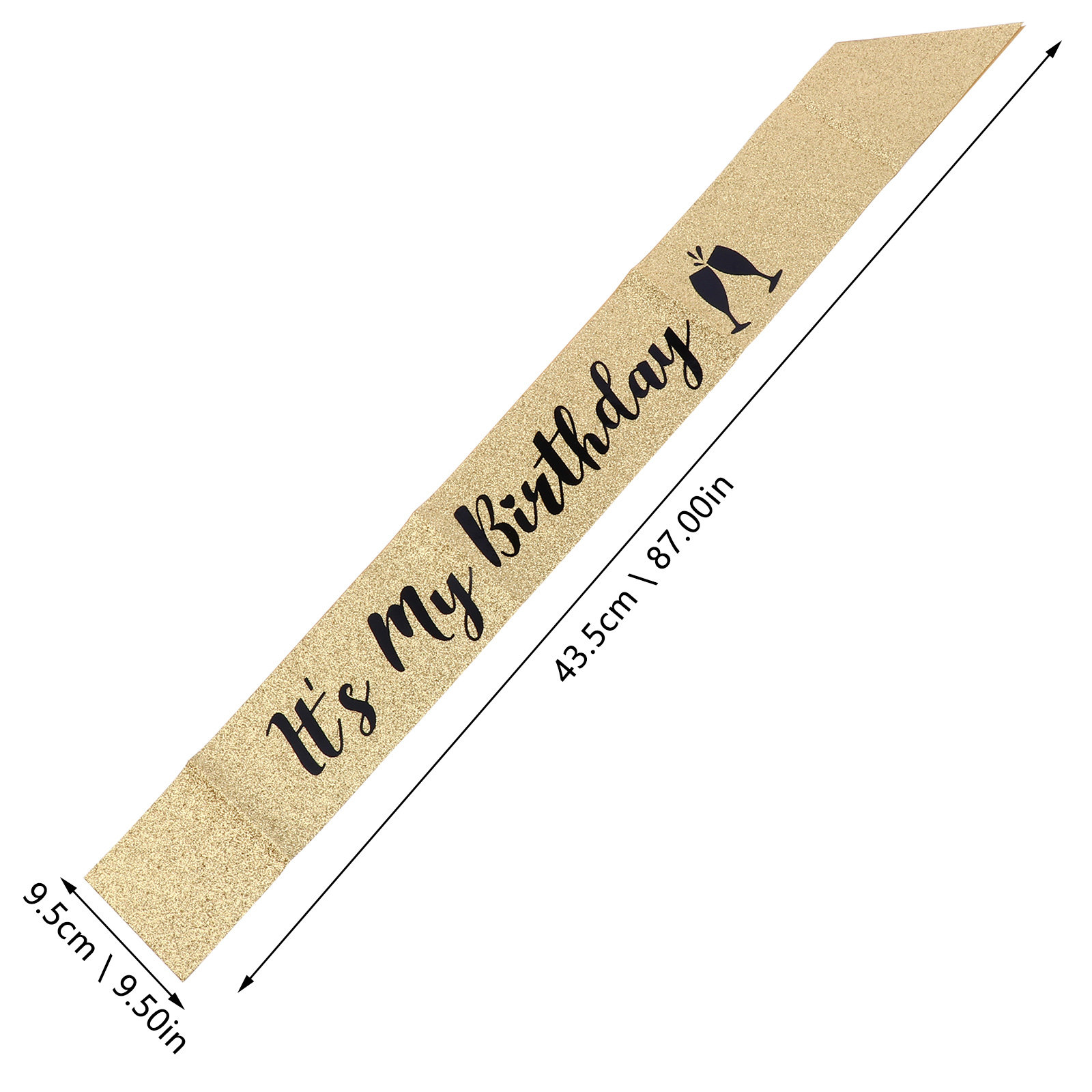 1Pcs Birthday Party Sash Glitt - Birthday Sash Glitter incelemesi ve fiyatı