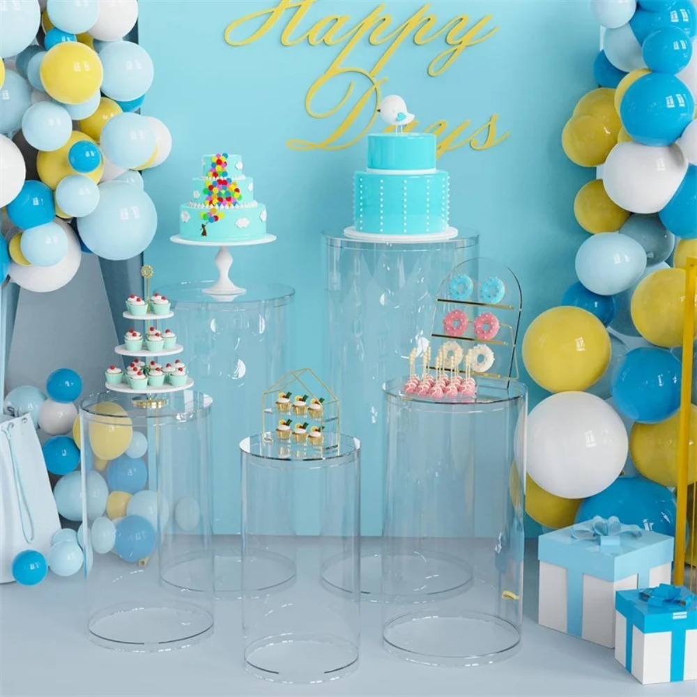 3/5Pcs White Cylinder Pedestal - Event Party incelemesi ve fiyatı