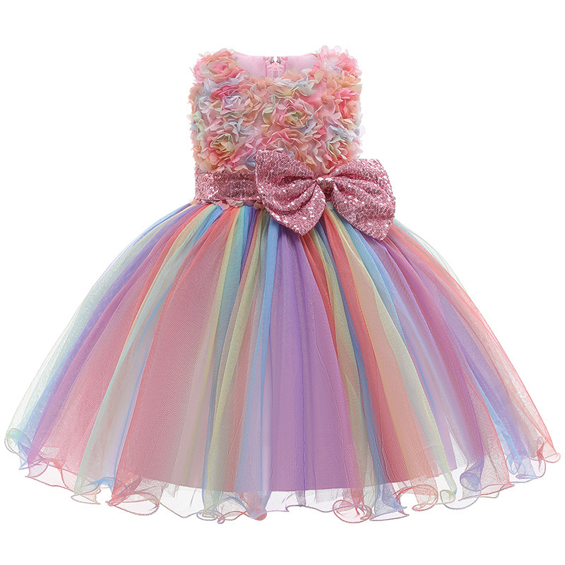 Girls Flower Sequins Tulle Rai - Glitter Tablecloth incelemesi ve fiyatı