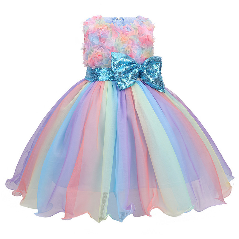 Girls Flower Sequins Tulle Rai - Glitter Tablecloth incelemesi ve fiyatı
