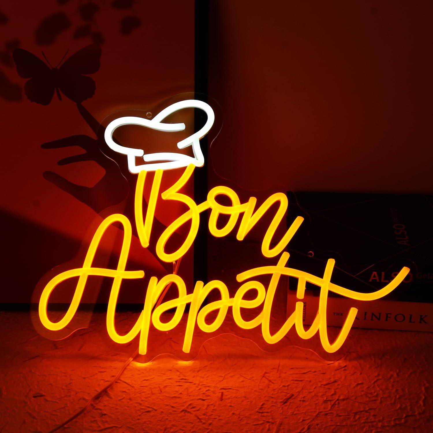 Bon Appetit Chef Hat Neon Sign - Neon Sign Party incelemesi ve fiyatı