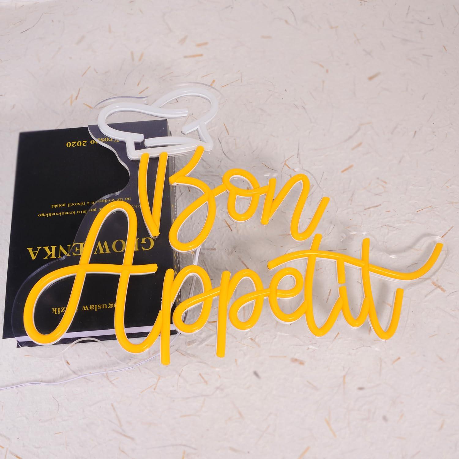 Bon Appetit Chef Hat Neon Sign - Neon Sign Party incelemesi ve fiyatı