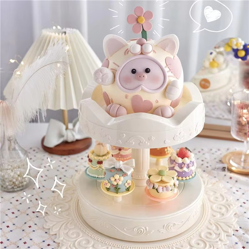2-tier Automatic Rotating Cake - Cupcake Stand Tier incelemesi ve fiyatı