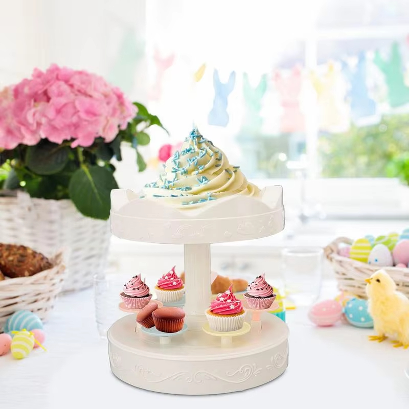 2-tier Automatic Rotating Cake - Cupcake Stand Tier incelemesi ve fiyatı
