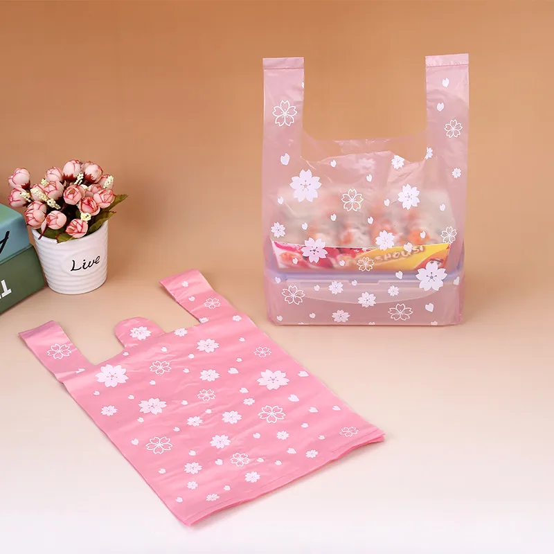 100Pcs/bag Pink Sakura Vest Ba - Event Party Shop incelemesi ve fiyatı