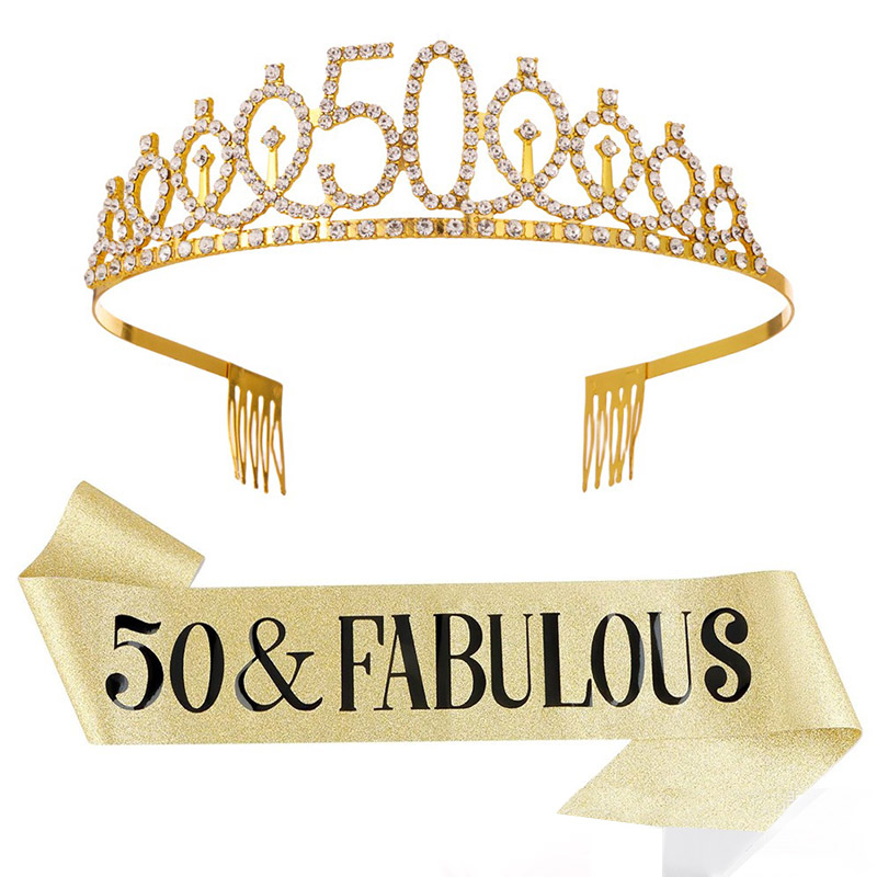 30- 50th  Birthday Anniversary - Birthday Sash Glitter incelemesi ve fiyatı