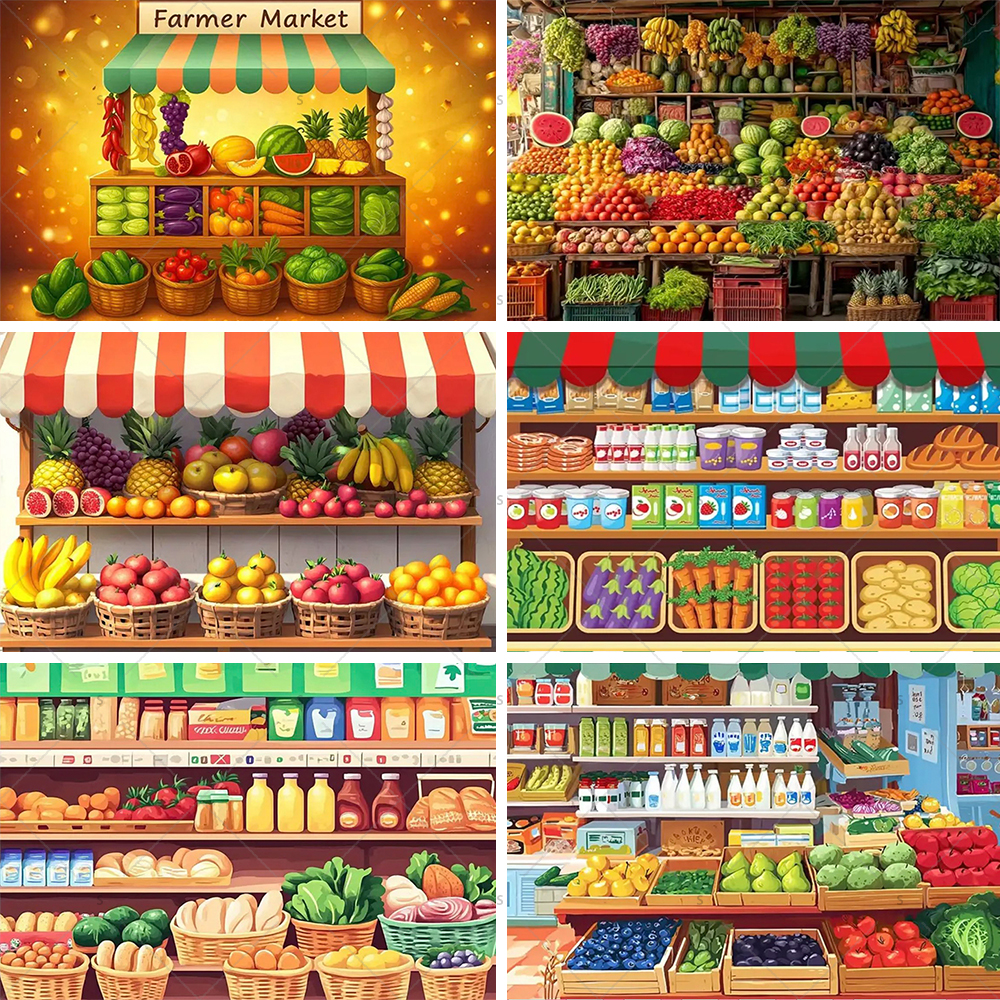 Colorful Supermarket Shelf Bac - Party Event Supply Store incelemesi ve fiyatı