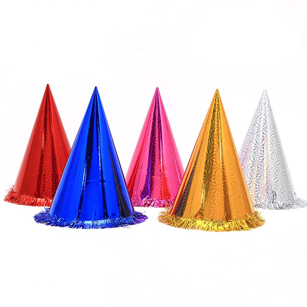 18Pcs Party Hats Flower Edge T - Party Hat Cone incelemesi ve fiyatı