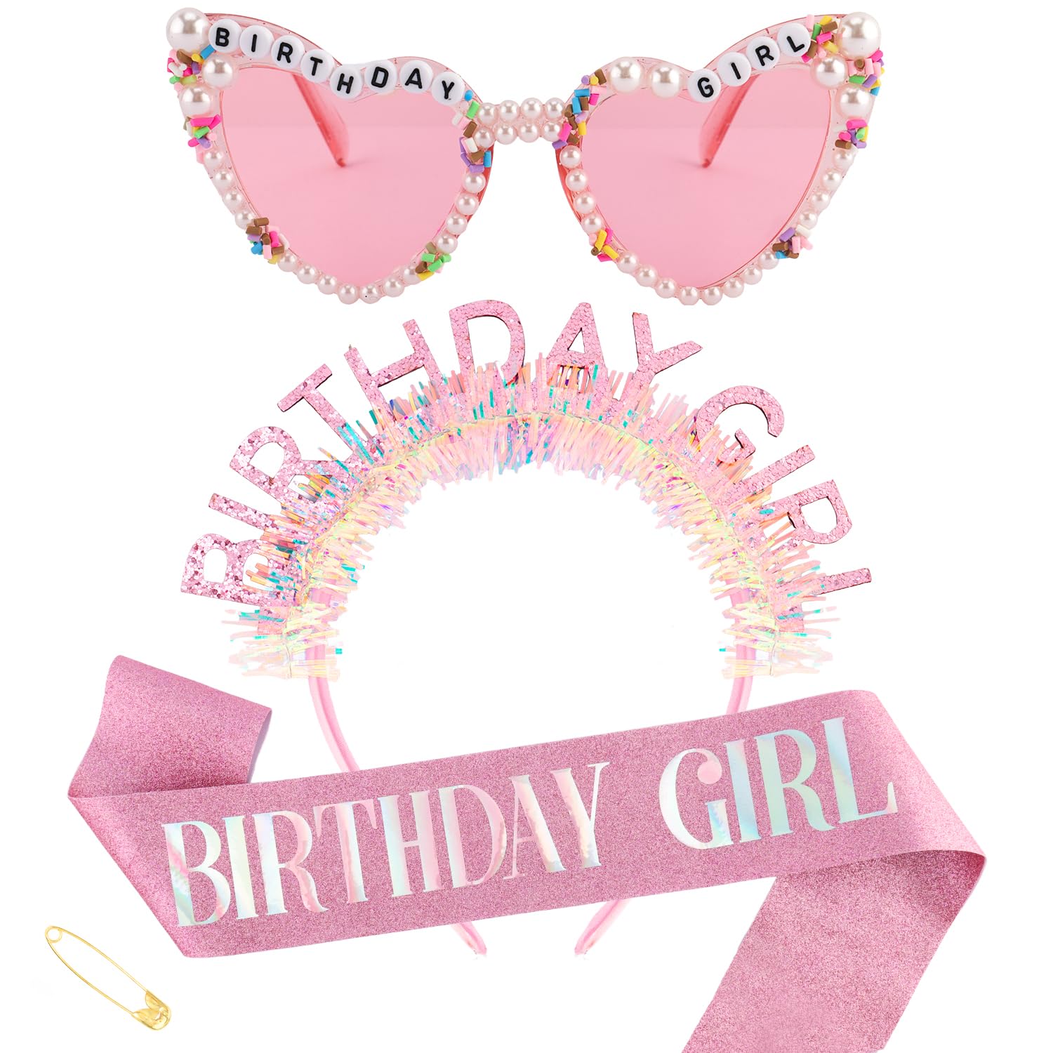 Birthday Girl Headband Sash Su - Birthday Sash Glitter incelemesi ve fiyatı