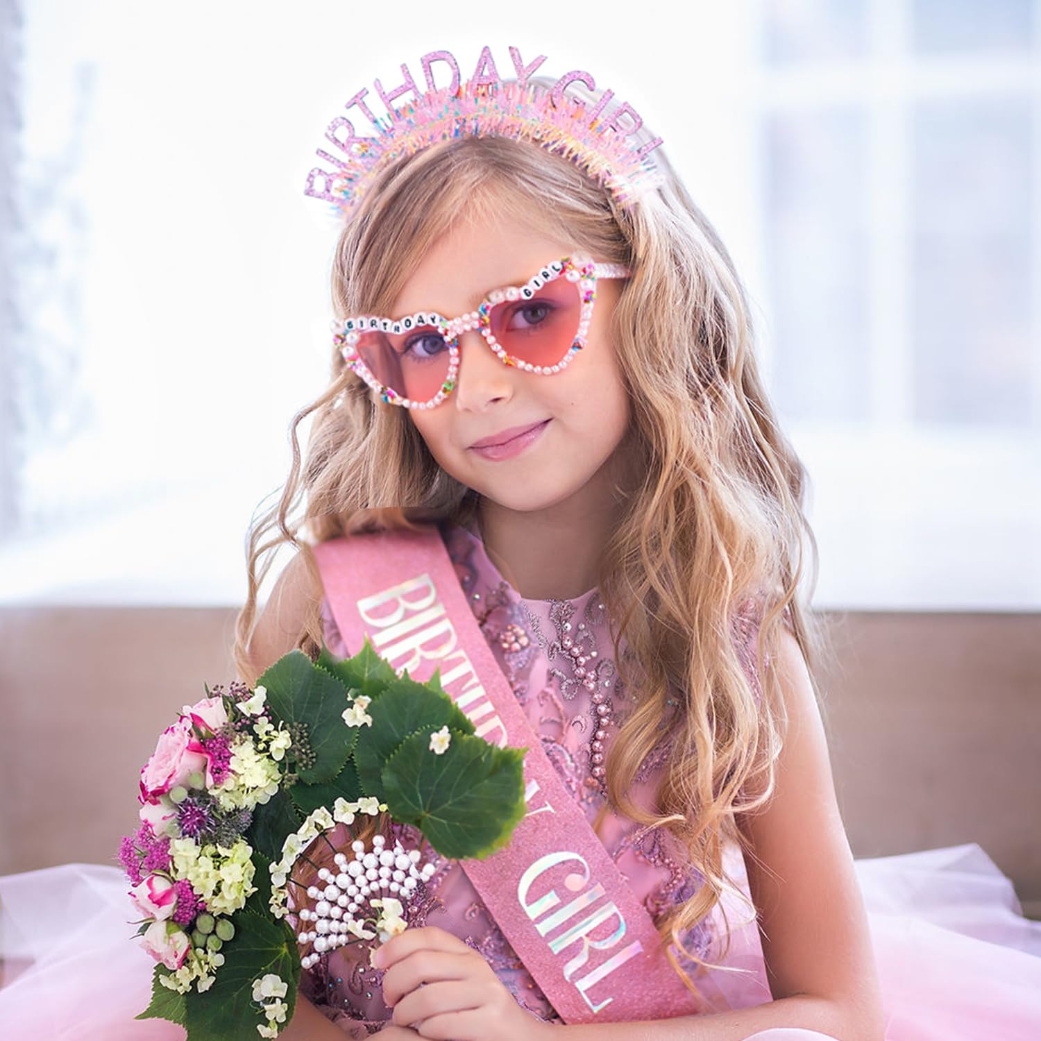 Birthday Girl Headband Sash Su - Birthday Sash Glitter incelemesi ve fiyatı