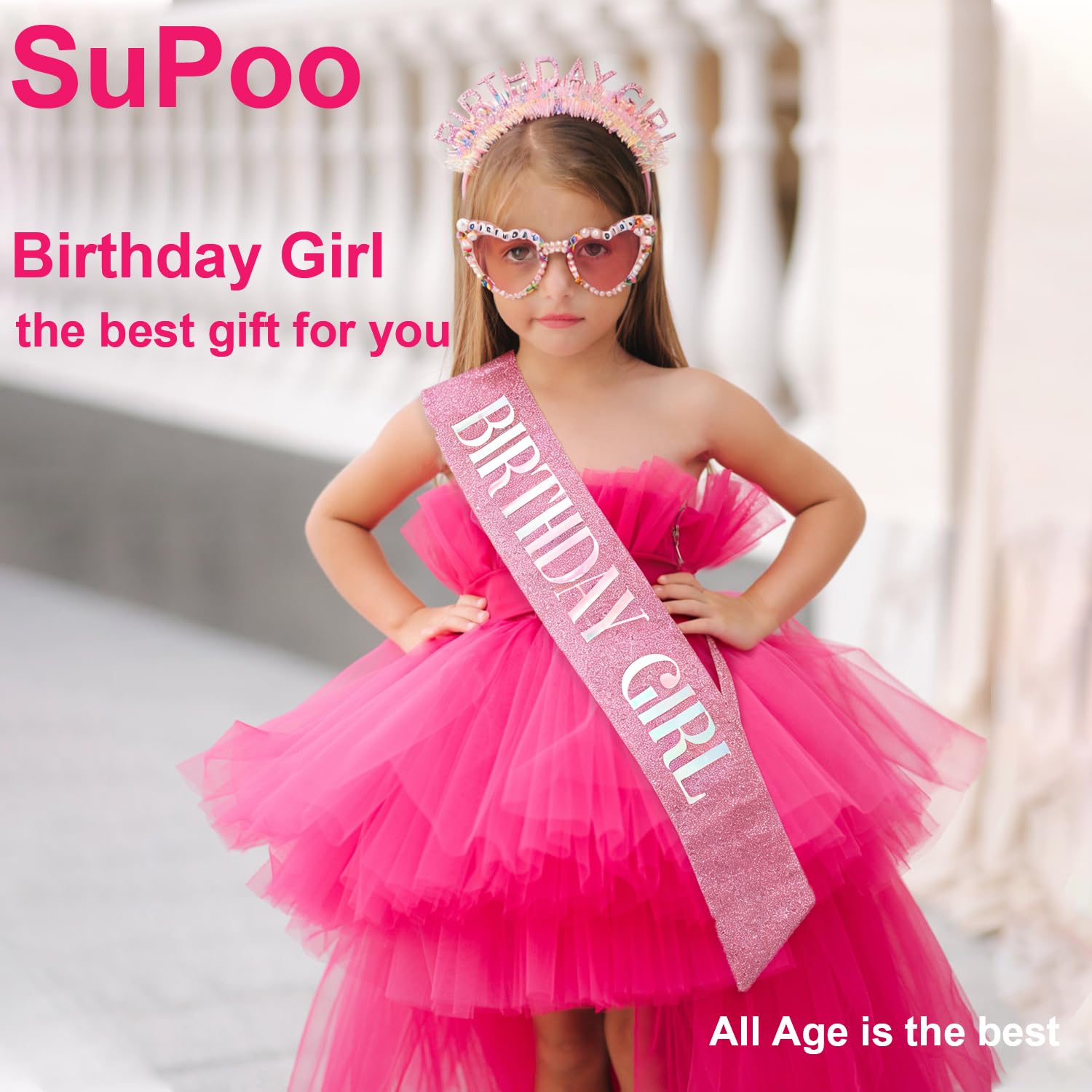 Birthday Girl Headband Sash Su - Birthday Sash Glitter incelemesi ve fiyatı