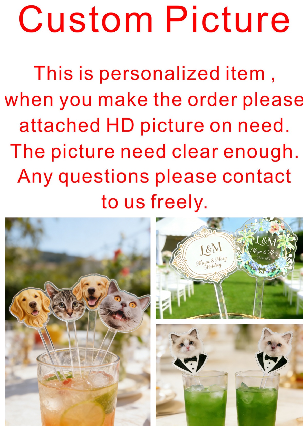 50/100/150Pcs Personalized Pri - Centerpiece Stick incelemesi ve fiyatı