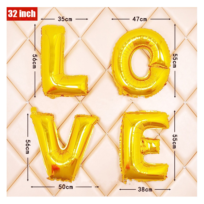 16 32 40 Inch Foil Letter Ball - Event Z incelemesi ve fiyatı