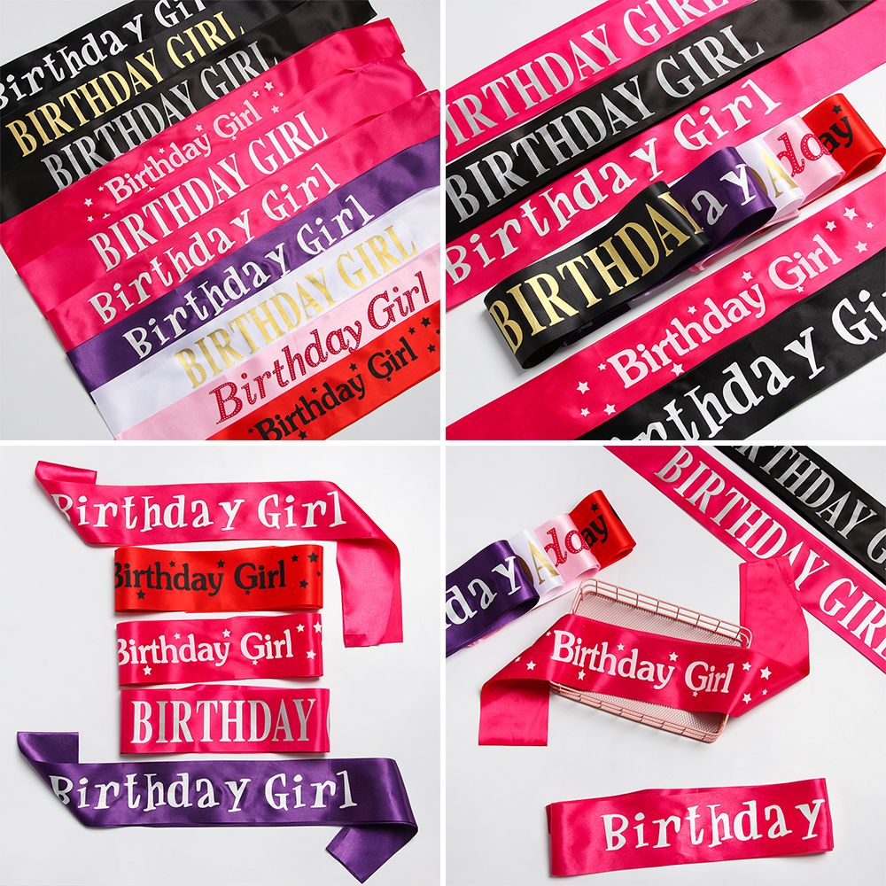 Birthday Girl Glitter Satin Sa - Birthday Sash Glitter incelemesi ve fiyatı