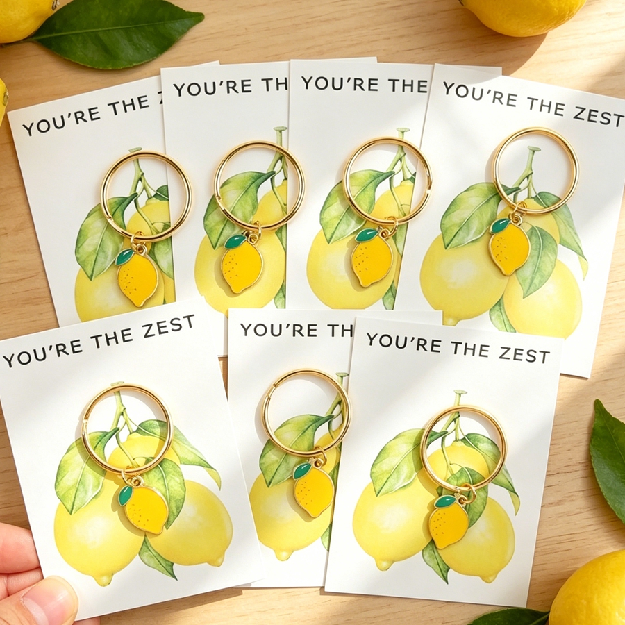 7 Chic Lemon Keychains, Includ - Event Party incelemesi ve fiyatı