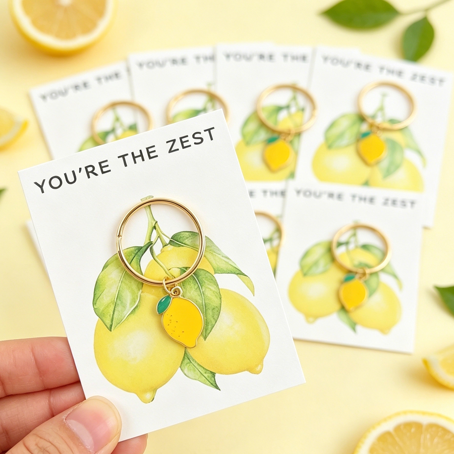 7 Chic Lemon Keychains, Includ - Event Party incelemesi ve fiyatı
