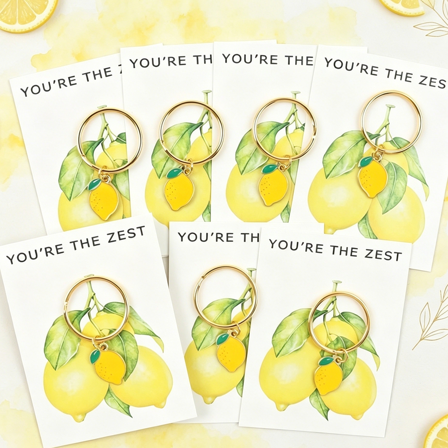 7 Chic Lemon Keychains, Includ - Event Party incelemesi ve fiyatı
