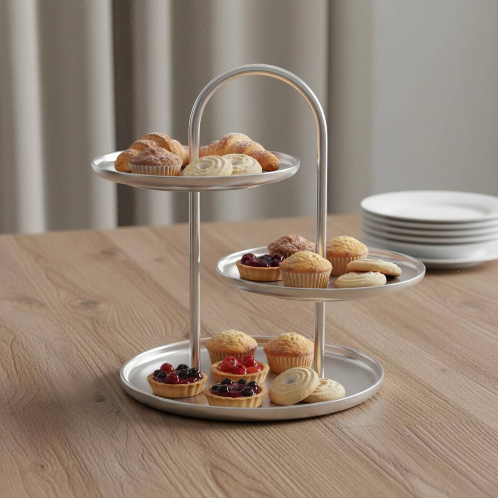 3-Tier Dessert Stand Electropl - Cupcake Stand Tier incelemesi ve fiyatı
