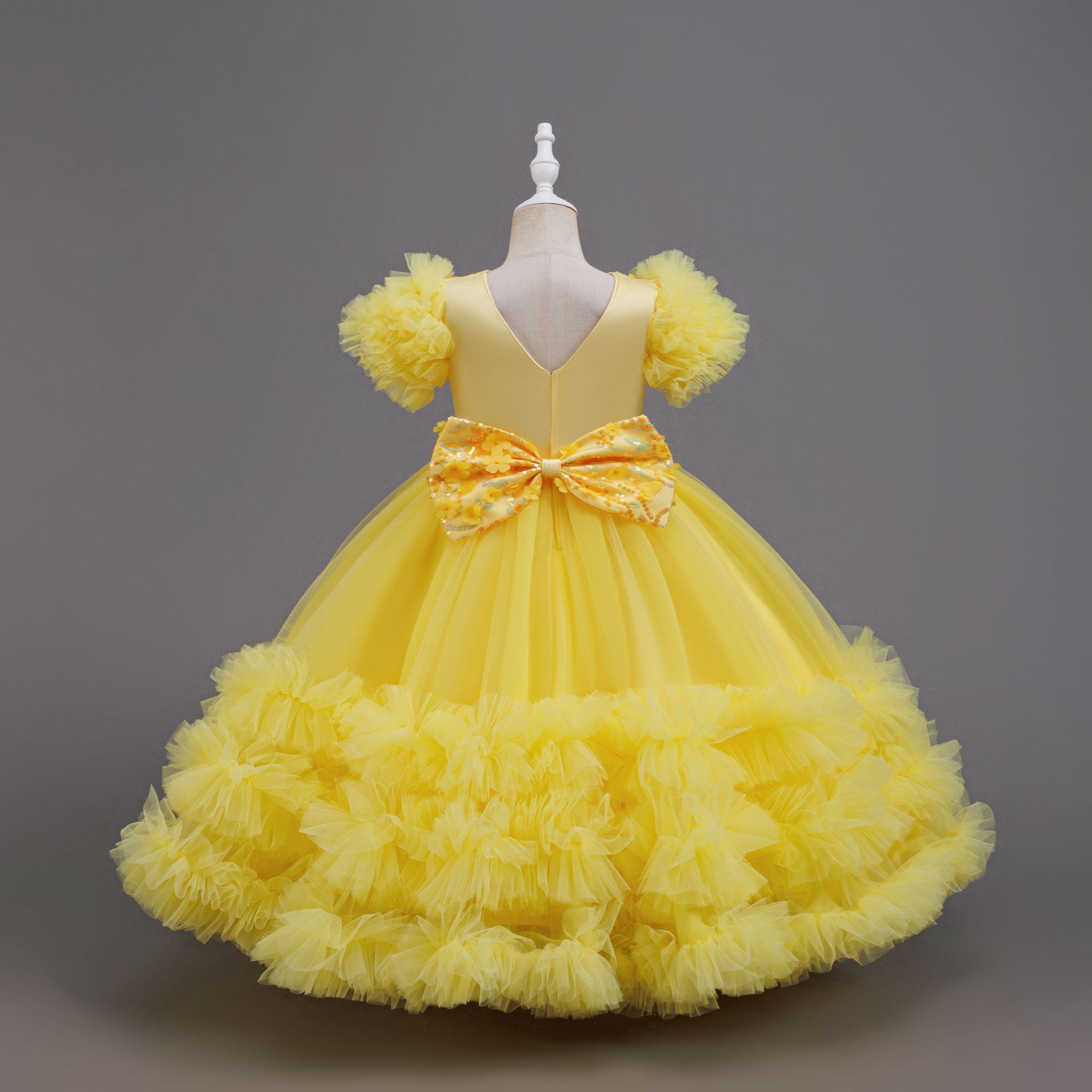 Girls Summer Yellow Sequin Wed - Glitter Tablecloth incelemesi ve fiyatı
