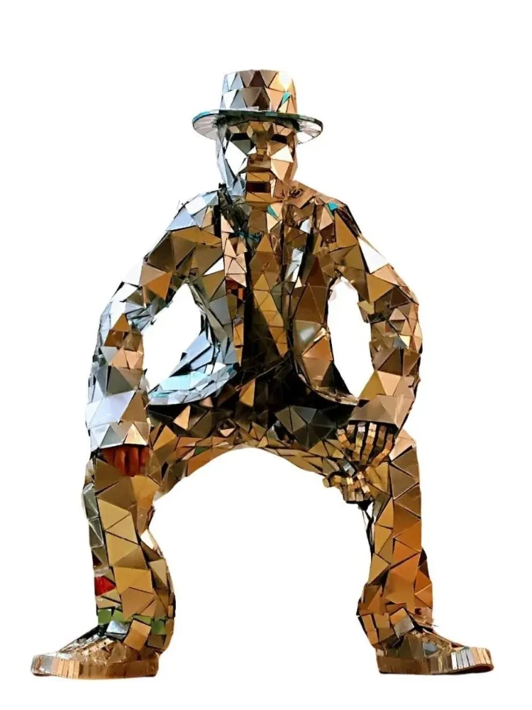 Mirror Man Costume Sliver glas - Event Party Dj incelemesi ve fiyatı