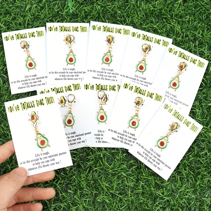 10 Charming Avocado Keychains  - Event Party incelemesi ve fiyatı