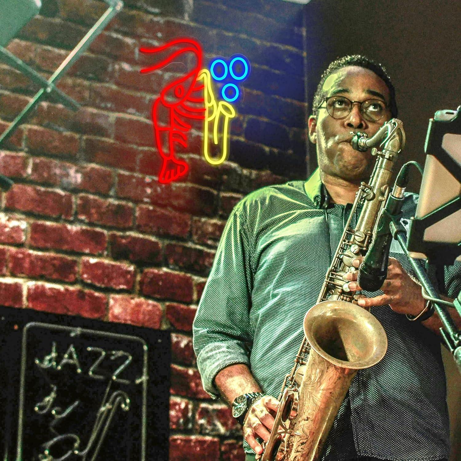 Lobster Saxophone Neon Sign Ja - Neon Sign Party incelemesi ve fiyatı