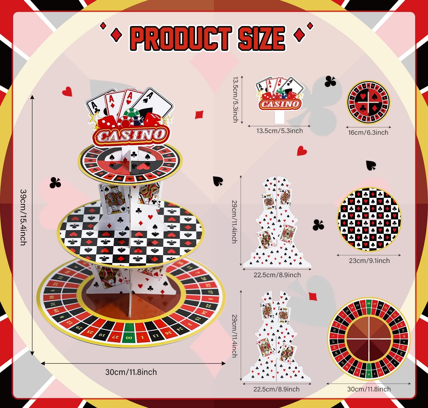 Casino Cupcake Stand 3 Tier fo - Cupcake Stand Tier incelemesi ve fiyatı
