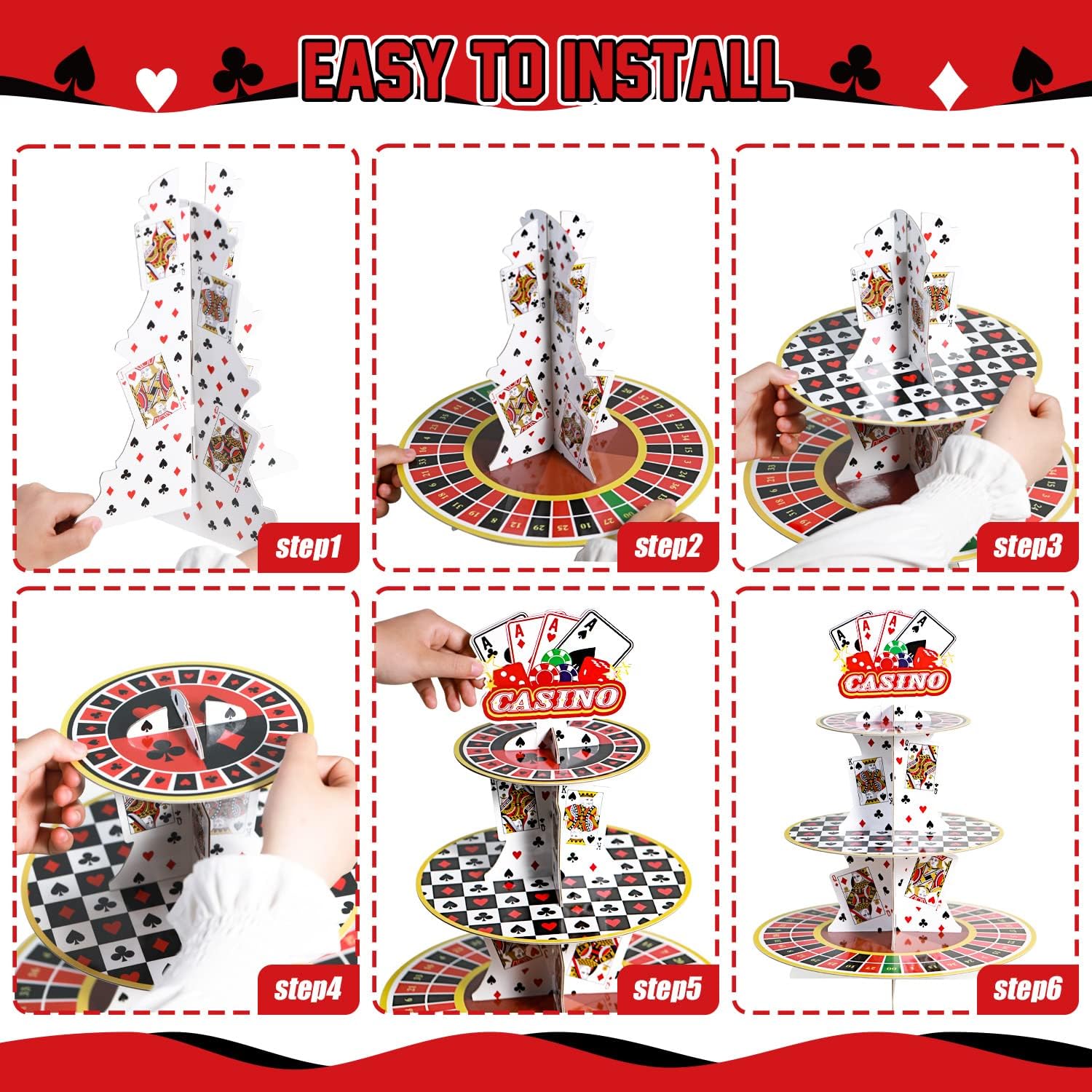 Casino Cupcake Stand 3 Tier fo - Cupcake Stand Tier incelemesi ve fiyatı