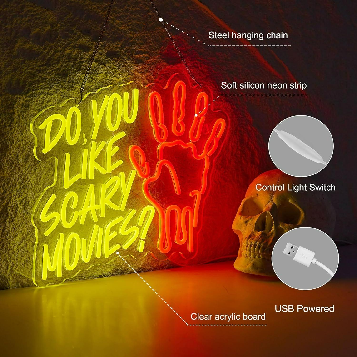 Do You Like Scary Movies Neon  - Neon Sign Party incelemesi ve fiyatı