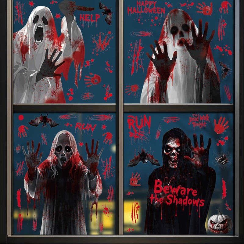 Halloween Window Clings Ghost  - Party Event Supply Store incelemesi ve fiyatı