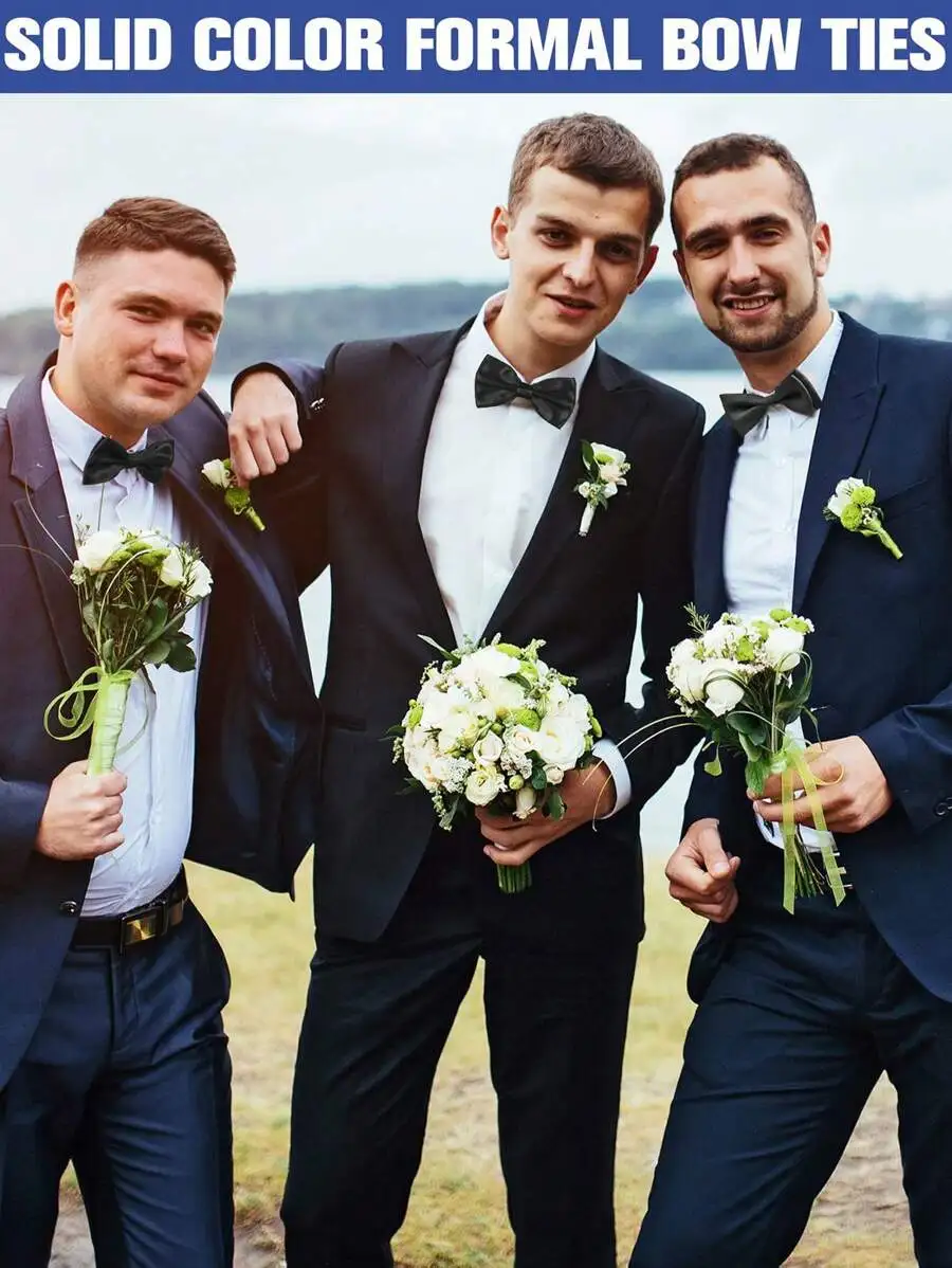 Mens Solid Color Satin Pre-Tie - Event & Party Supply incelemesi ve fiyatı
